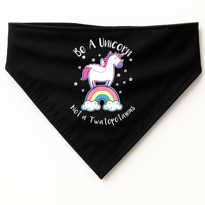 Be A Unicorn Not A Twatopotamus USA-Made Doggie Bandana