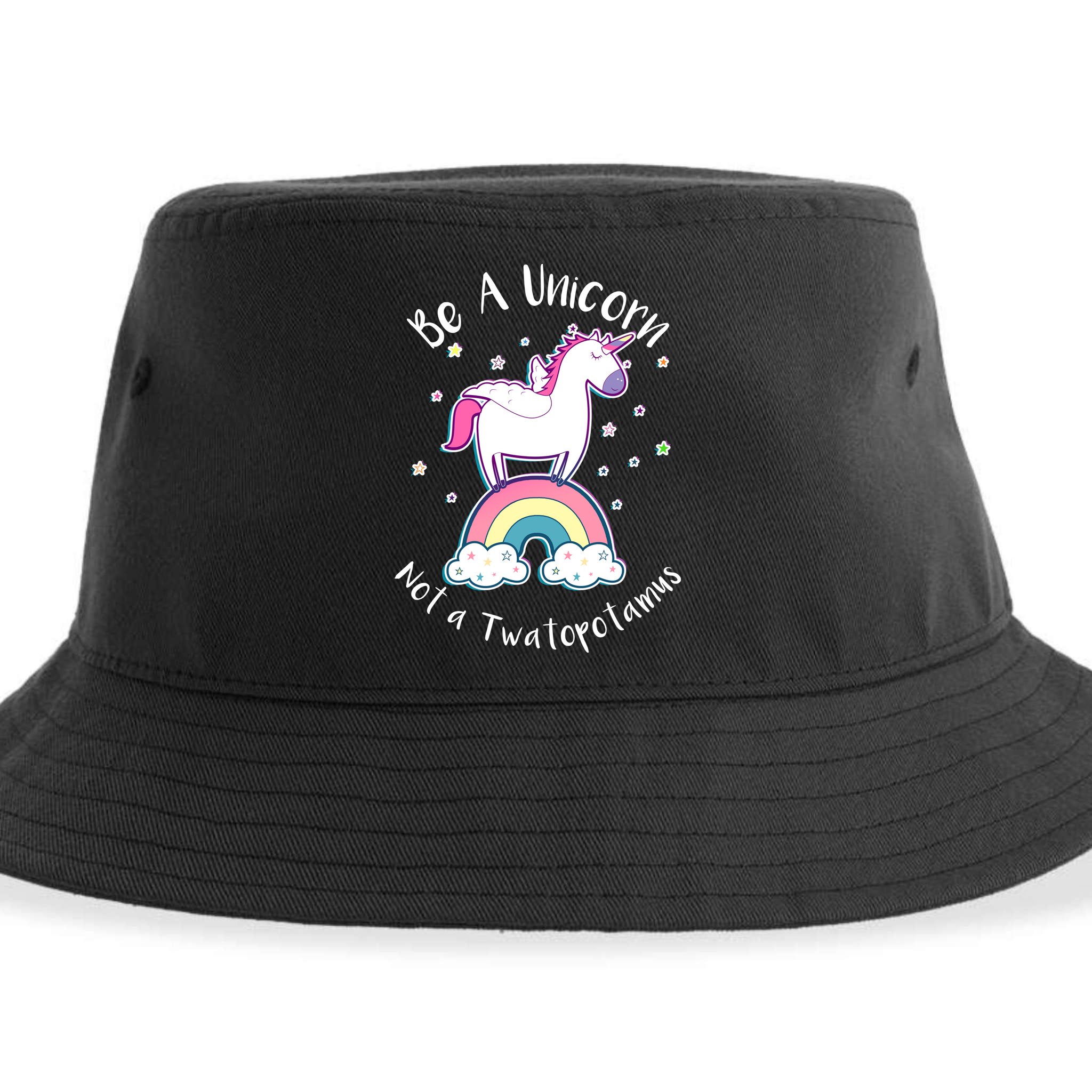 Be A Unicorn Not A Twatopotamus Sustainable Bucket Hat