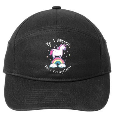 Be A Unicorn Not A Twatopotamus 7-Panel Snapback Hat