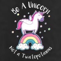 Be A Unicorn Not A Twatopotamus Microfiber Hand Towel