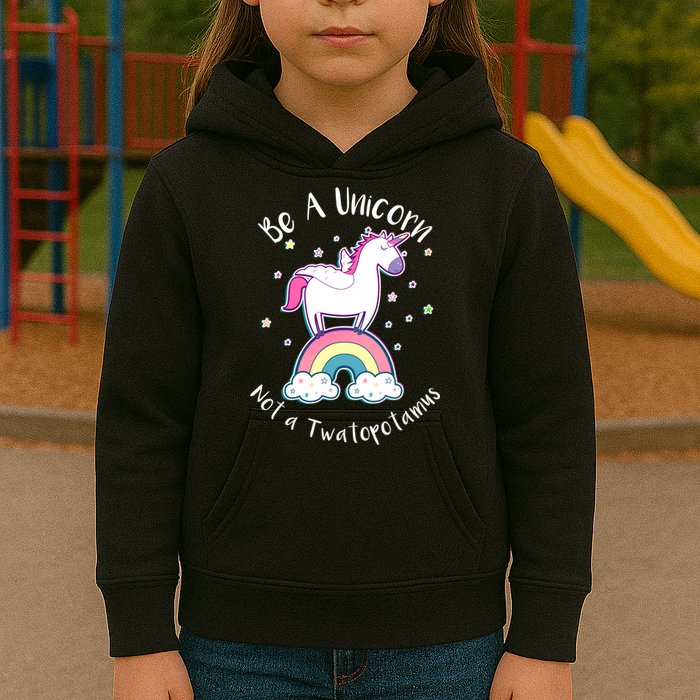 Be A Unicorn Not A Twatopotamus Kids Hoodie