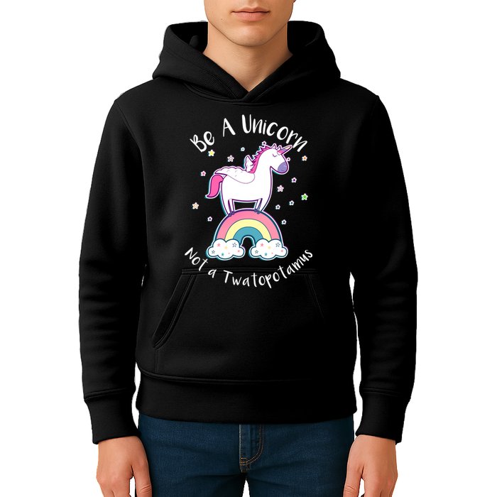 Be A Unicorn Not A Twatopotamus Kids Hoodie