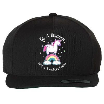 Be A Unicorn Not A Twatopotamus Wool Snapback Cap