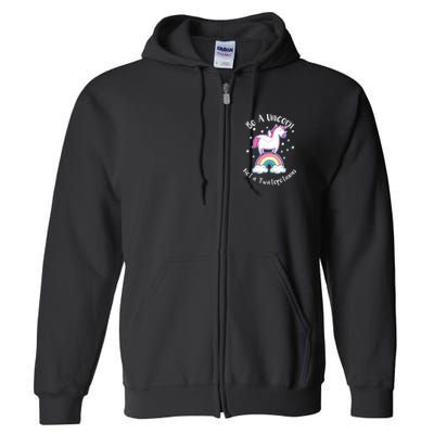 Be A Unicorn Not A Twatopotamus Full Zip Hoodie