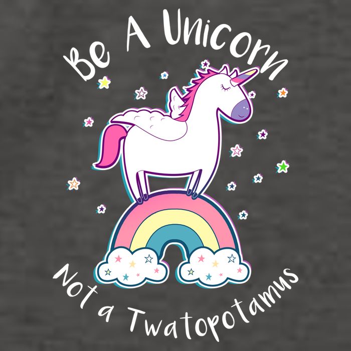 Be A Unicorn Not A Twatopotamus Vector Backpack