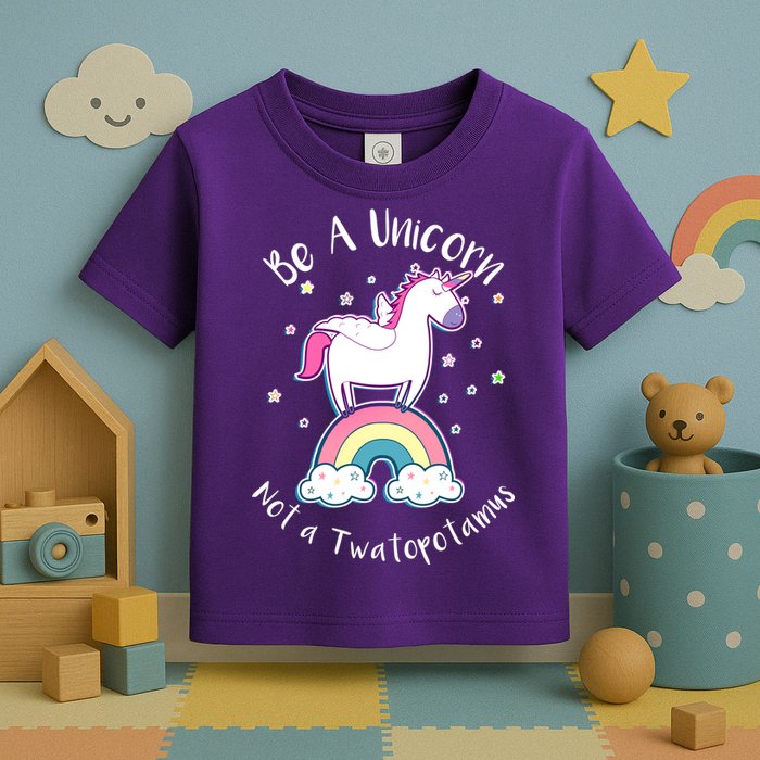 Be A Unicorn Not A Twatopotamus Toddler T-Shirt
