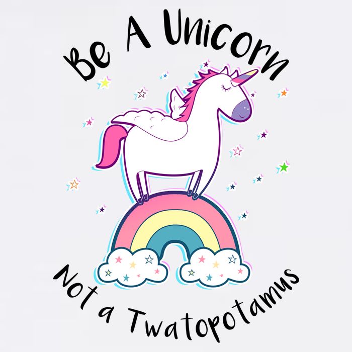 Be A Unicorn Not A Twatopotamus Garment-Dyed Sweatshirt
