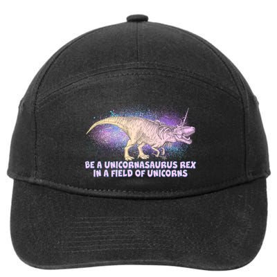 Be A Unicornasaurus Rex 7-Panel Snapback Hat