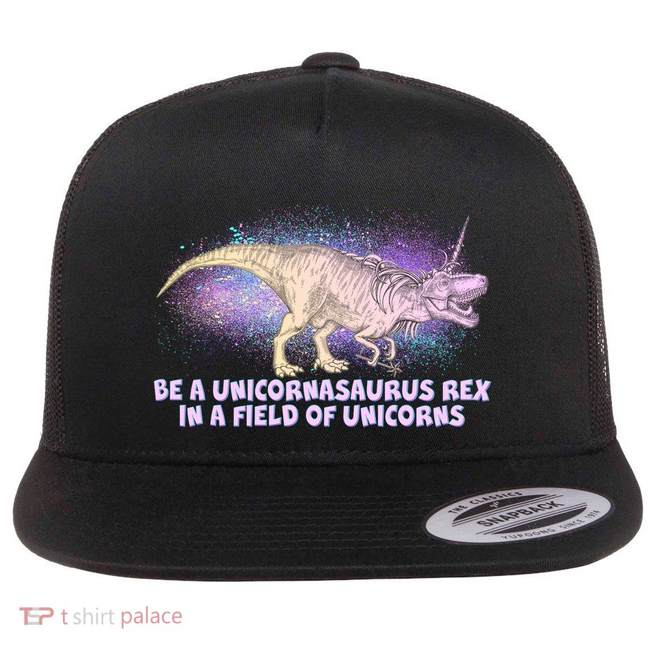 Be A Unicornasaurus Rex Flatbill Hat