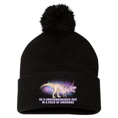 Be A Unicornasaurus Rex Pom Pom 12in Knit Beanie