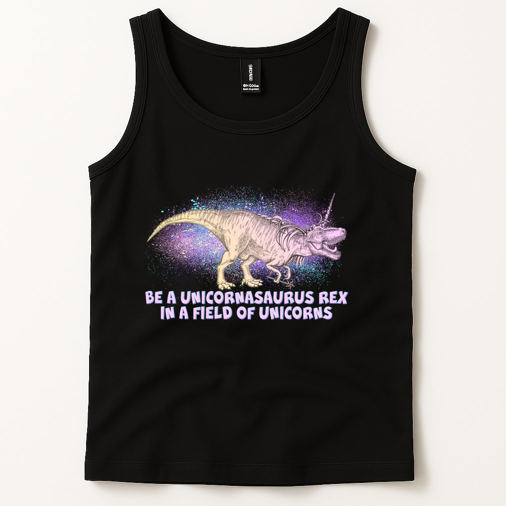 Be A Unicornasaurus Rex Tank Top