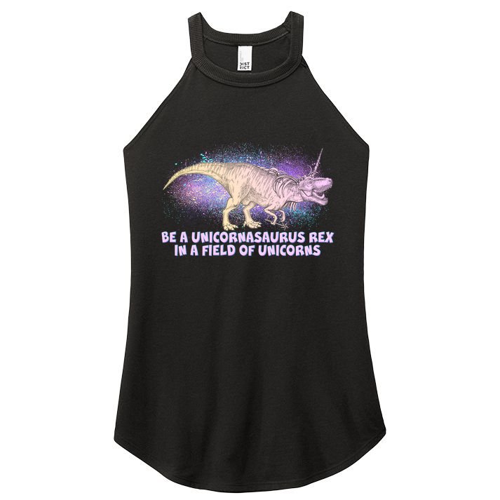 Be A Unicornasaurus Rex Women's Perfect Tri Rocker Tank