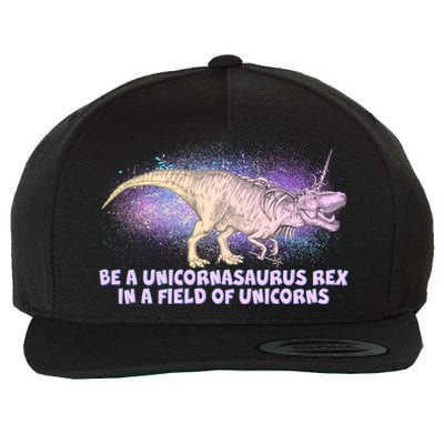 Be A Unicornasaurus Rex Wool Snapback Cap