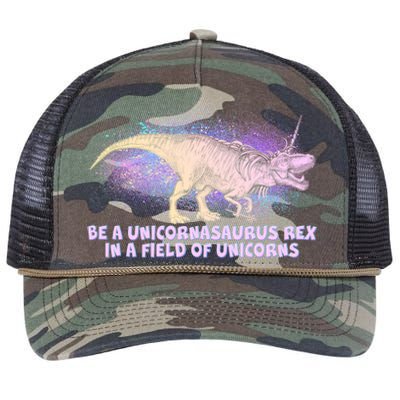 Be A Unicornasaurus Rex Retro Rope Trucker Hat Cap