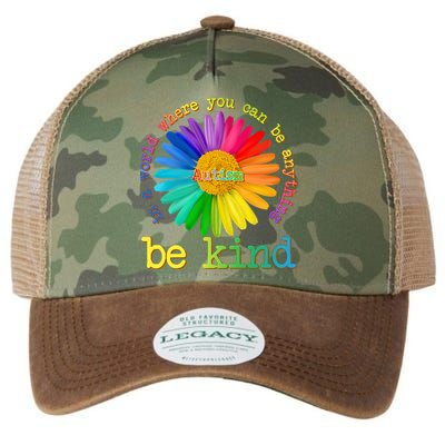 Be Anything Be Kind Autism Awareness Legacy Tie Dye Trucker Hat