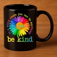 Be Anything Be Kind Autism Awareness 11oz C Handle Ceramic Mug