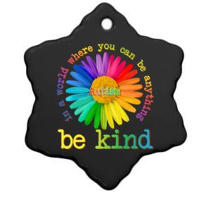 Be Anything Be Kind Autism Awareness Ceramic Star Ornament