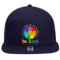 Be Anything Be Kind Autism Awareness 7 Panel Mesh Trucker Snapback Hat