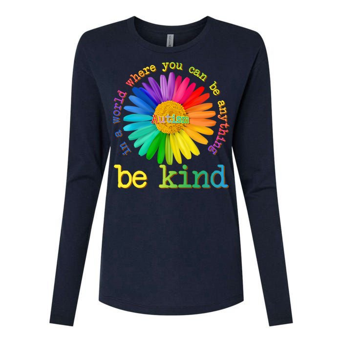 Be Anything Be Kind Autism Awareness Womens Cotton Relaxed Long Sleeve T-Shirt