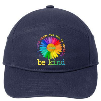 Be Anything Be Kind Autism Awareness 7-Panel Snapback Hat