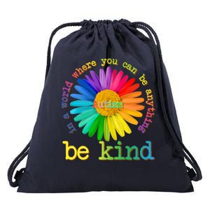 Be Anything Be Kind Autism Awareness Drawstring Bag