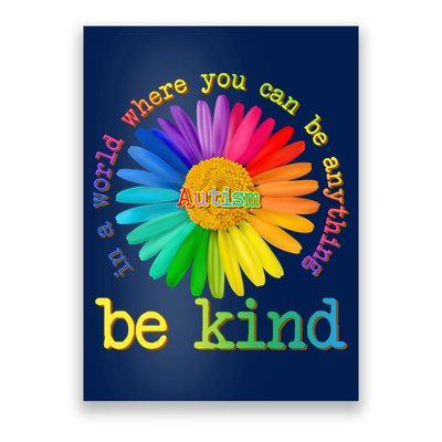 Be Anything Be Kind Autism Awareness Poster