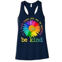 Be Anything Be Kind Autism Awareness Women's Racerback Tank