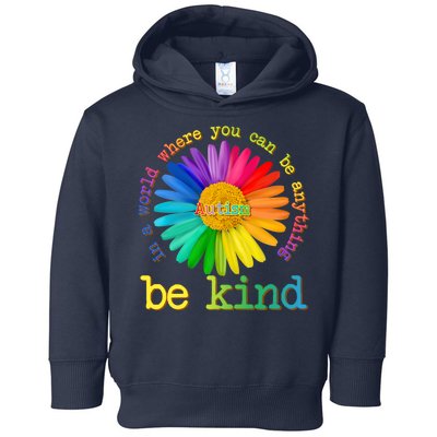 Be Anything Be Kind Autism Awareness Toddler Hoodie