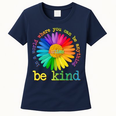 Be Anything Be Kind Autism Awareness Womens T-Shirt