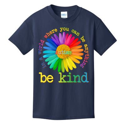 Be Anything Be Kind Autism Awareness Kids T-Shirt