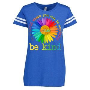 Be Anything Be Kind Autism Awareness Enza Ladies Jersey Football T-Shirt