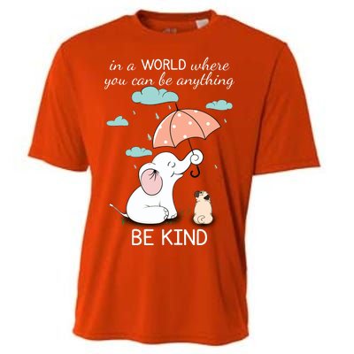 Be Anything Elephant Dog Umbrella  Cooling Performance Crew T-Shirt