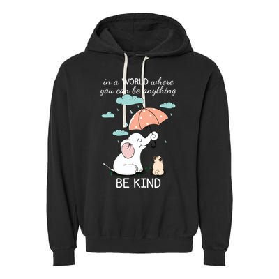 Be Anything Elephant Dog Umbrella  Garment-Dyed Fleece Hoodie