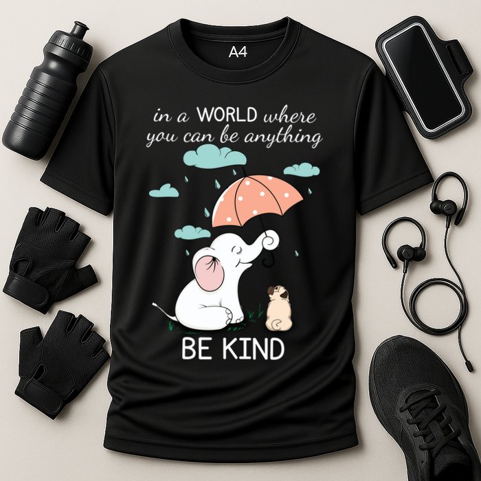 Be Anything Elephant Dog Umbrella  Cooling Performance Crew T-Shirt