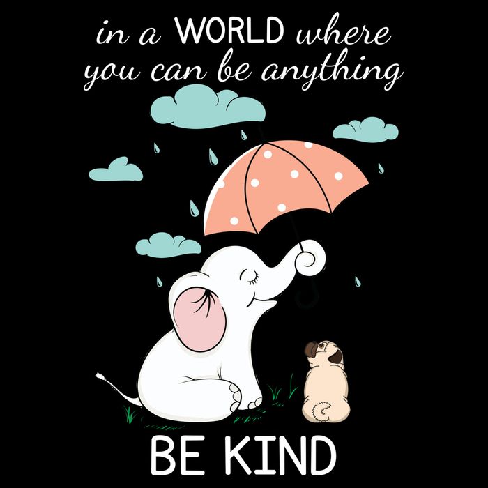 Be Anything Elephant Dog Umbrella  Cooling Performance Crew T-Shirt