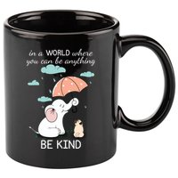 Be Anything Elephant Dog Umbrella  11oz C Handle Ceramic Mug