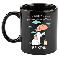 Be Anything Elephant Dog Umbrella  11oz C Handle Ceramic Mug
