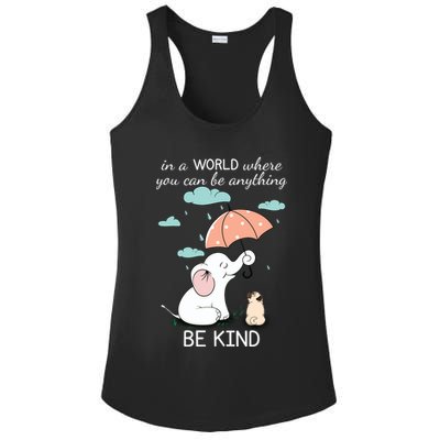 Be Anything Elephant Dog Umbrella  Ladies PosiCharge Competitor Racerback Tank