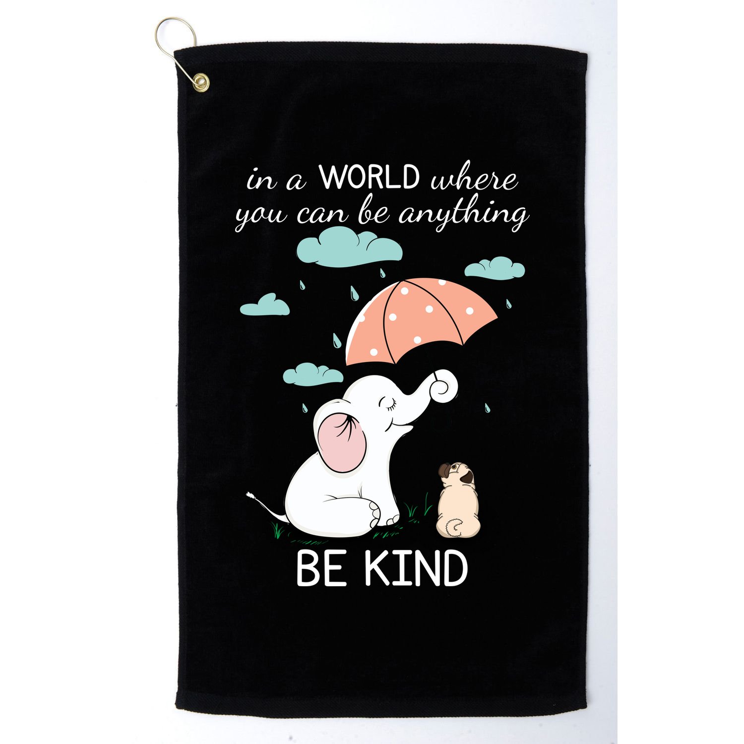 Be Anything Elephant Dog Umbrella  Golf Towel