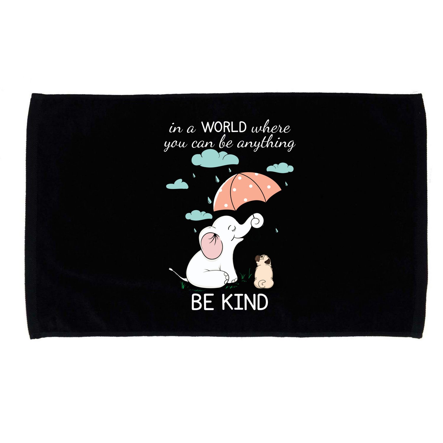Be Anything Elephant Dog Umbrella  Microfiber Hand Towel