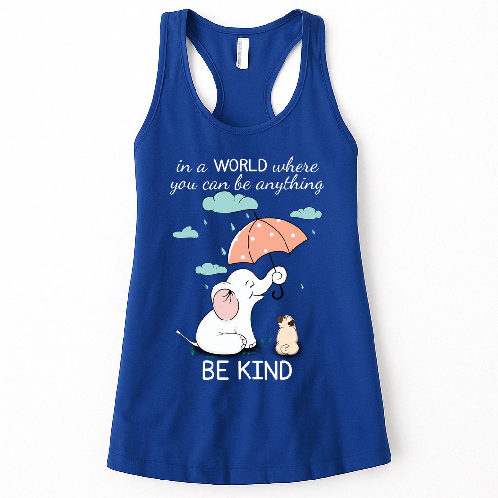 Be Anything Elephant Dog Umbrella  Womens Tank Top