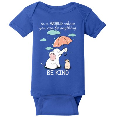 Be Anything Elephant Dog Umbrella  Baby Bodysuit