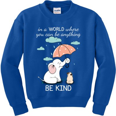 Be Anything Elephant Dog Umbrella  Kids Sweatshirt