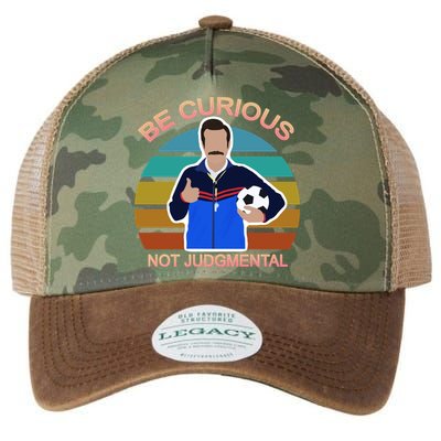 Be Curious Not Judgmental Funny Soccer Legacy Tie Dye Trucker Hat
