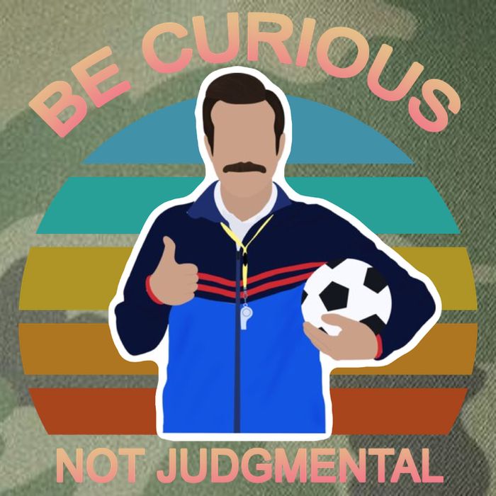Be Curious Not Judgmental Funny Soccer Legacy Tie Dye Trucker Hat