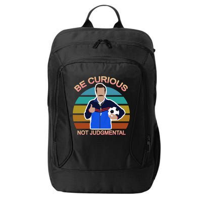 Be Curious Not Judgmental Funny Soccer City Backpack