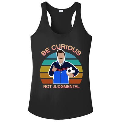 Be Curious Not Judgmental Funny Soccer Ladies PosiCharge Competitor Racerback Tank