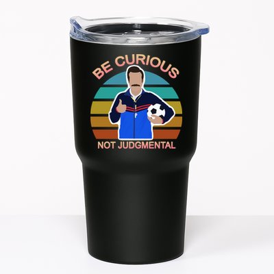 Be Curious Not Judgmental Funny Soccer Tumbler