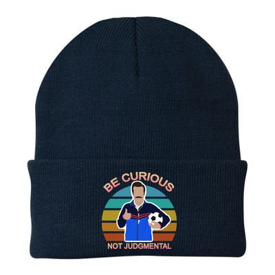 Be Curious Not Judgmental Funny Soccer Beanie