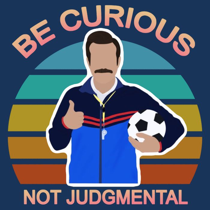 Be Curious Not Judgmental Funny Soccer Baby Bodysuit